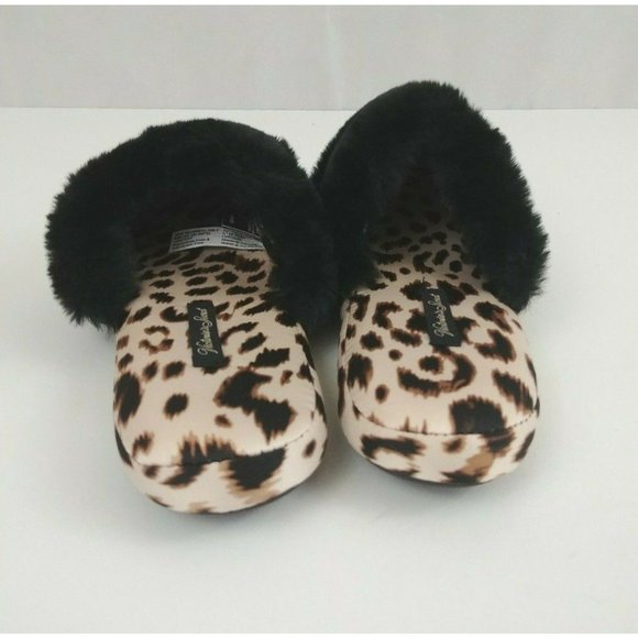 Victoria Secret Champagne Leopard Slippers Size Small 8 Never Worn - Picture 3 of 10